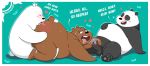  anal balls brown_bear cartoon_network digitslayer genitals giant_panda grizzly_(wbb) grizzly_bear group group_sex hi_res humanoid_penis ice_bear male male/male mammal oral overweight panda_(wbb) penis polar_bear rimming sex threesome ursid ursine we_bare_bears 