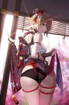  ass benghuai_xueyuan fundoshi garter honkai_impact japanese_clothes m_chant pantsu rita_rossweisse sarashi skirt_lift 