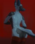  anthro breasts butt female glenthefossa looking_back mammal mostly_nude 
