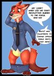  absurd_res bodily_fluids diaper disney exposed genital_fluids hi_res infantilism male nick_wilde policw pukaa text urine wet_diaper wetting zootopia 