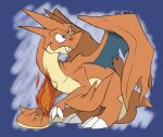  charizard digitigrade feral fire mega_charizard mega_charizard_y mega_evolution nintendo pok&eacute;mon pok&eacute;mon_(species) video_games wings yarkwark 