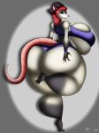  absurd_res big_breasts breasts butt female hi_res huge_breasts mammal marsupial phalangeriform solo superix tania_(stunnerpone) 