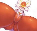  anthro anus blush breasts censor_bar censored cinderace clitoris female foreshortening fur genitals hi_res ineffective_censorship lagomorph low-angle_view mammal multicolored_body multicolored_fur nintendo open_mouth orange_body orange_fur pok&eacute;mon pok&eacute;mon_(species) pussy simple_background small_breasts solo spread_pussy spreading urethra video_games white_background white_body white_fur worm&#039;s-eye_view 武弾典斎 