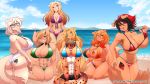  16:9 abs anthro between_breasts big_breasts big_butt bikini breasts butt clothing eyewear female glasses hi_res male mammal muscular muscular_female muscular_male sagestrike2_(artist) swimwear 