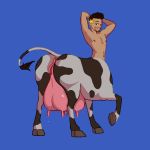  1:1 andromorph bodily_fluids bovid bovine butt cattle cboi centaur clitoris equid equid_taur genitals hair hooves intersex lactating male male_lactation mammal mammal_taur milk nipples pan-demonium pussy taur teat teats udders 