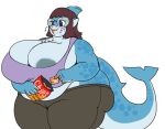  big_breasts breasts chips_(disambiguation) clothing eyewear female fish glasses hair huge_breasts hyper hyper_breasts marine nerd overweight overweight_female pimples shark snack vdisco wilma_(vdisco) 