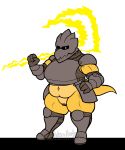  alphys alternate_universe anthro armor belly bottomless breastplate clitoris clothed clothing darkened_genitalia female gauntlets genitals gloves glowing_pupils greaves handwear headgear helmet hi_res magic_weapon melee_weapon musclegut muscular muscular_female navel overweight overweight_female partially_clothed plate_armor polearm pussy reptile scales scalie scythe solo thick_tail thick_thighs underswap undertale video_games weapon wide_hips wittless-pilgrim yellow_body yellow_scales 