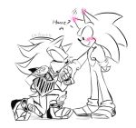  2015 anthro armor blush clothing duo ear_blush eulipotyphlan eyes_closed footwear gloves handwear headgear hedgehog helmet kissing_hand kneeling low_res male male/male mammal monochrome shadow_the_hedgehog shoes sir_lancelot_(sonic_and_the_black_knight) smile sonic_and_the_black_knight sonic_storybook_series sonic_the_hedgehog sonic_the_hedgehog_(series) spacecolonie standing 