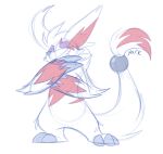  biped claws looking_at_viewer nintendo pok&eacute;mon pok&eacute;mon_(species) standing video_games yarkwark zangoose 