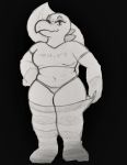  2020 anthro bedroom_eyes belly big_butt big_forearms big_hands breasts butt clothed clothing curvy_figure eye_moisturizer female freckles hi_res legwear liz_(eye_moisturizer) looking_at_viewer narrowed_eyes navel nintendo non-mammal_breasts panties pok&eacute;mon pok&eacute;mon_(species) reptile salandit scalie seductive simple_background slightly_chubby smile solo thick_tail thick_thighs thigh_highs underwear video_games voluptuous wide_hips 