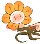  2019 blush duo flora_fauna flowey_the_flower genitals hyeing02 male not_furry penis plant solo_focus undertale video_games 