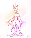  absurd_res anthro big_hands breasts domestic_cat felid feline felis female fluffy fur genitals hi_res hybrid lagomorph leporid lodi mammal nude pussy rabbit small_breasts solo 