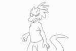  2d_animation ambiguous_gender andromorph animated anthro anus blush clothed clothing dogbit embarrassed fingered frame_by_frame genitals hi_res intersex kobold looking_back presenting pussy rear_view reptile scalie undressing 