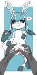  &lt;3 1:2 2020 3_toes ambiguous_gender anus blue_background blue_body blue_eyes blue_fur blush clitoris daipqw duo eeveelution female female/ambiguous female_focus feral fur gaping gaping_pussy genitals glaceon hi_res interspecies korean_text leg_markings markings nintendo pawpads paws pictographics pok&eacute;mon pok&eacute;mon_(species) pok&eacute;philia pussy simple_background socks_(marking) solo_focus spread_pussy spreading text toes two_tone_tail vein video_games white_background 