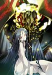  ar_tonelico ar_tonelico_i ass black_hair flat_chest hinoto jakuri long_hair nude red_eyes solo very_long_hair 