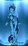  2019 2020 absurd_res anthro breasts chapaevv cortana digital_media_(artwork) fan_character female fingers hair halo_(series) hi_res mammal microsoft my_little_pony nude patreon simple_background smile solo video_games xbox_game_studios 