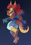  3_toes anthro cartoon_network cosma_(ok_k.o.!_lbh) female hi_res lizard muscular muscular_female official_art ok_k.o.!_let&#039;s_be_heroes reptile scalie toes yellow_sclera 