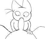  animated big_penis cartoon_network domestic_cat erection felid feline felis filthyopossum genitals hi_res male male/male mammal mao_mao:_heroes_of_pure_heart oral penis sheriff_mao_mao_mao 