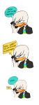  anatid anseriform avian beak bird cellphone comic della_duck dialogue disney donald_duck duck ducktales ducktales_(2017) feathers hi_res holding_object holding_phone phone renjiin simple_background smartphone white_background white_body white_feathers 