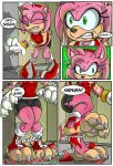  absurd_res amy_rose big_feet black-rat claws clothed clothing comic eulipotyphlan feet female foot_focus fur green_eyes hedgehog hi_res huge_feet mammal onomatopoeia partially_clothed paws pink_body pink_fur red_eyes sonic_the_hedgehog_(series) sound_effects tan_body text torn_clothing transformation 