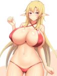  breasts butt_from_the_front clothed clothing female hair humanoid humanoid_pointy_ears ishuzoku_reviewers kamokatatsumuri looking_at_viewer navel nipple_outline portrait simple_background solo three-quarter_portrait 