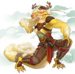  anthro asian_mythology barbel_(anatomy) claws dragon east_asian_mythology eastern_dragon flesh_whiskers horn male murrmule mythology scalie solo 