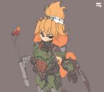  2020 angry animal_crossing anthro armor awr_hey blade canid canine canis clothed clothing digital_drawing_(artwork) digital_media_(artwork) domestic_dog doom female fingers fur gun hair hi_res isabelle_(animal_crossing) mammal muscular muscular_female nintendo ranged_weapon shih_tzu shotgun simple_background toy_dog unknown_artist video_games weapon yellow_body yellow_fur 