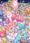  6+boys 6+girls absolutely_everyone absurdres ai_(precure) alien amamiya_erena amamiya_touma blue_cat brother_and_sister brothers character_request child cure_cosmo cure_milky cure_selene cure_soleil cure_star dog everyone eyewon_(precure) family father_and_daughter father_and_son foreshortening from_above furry fuwa_(precure) garouga_(precure) group_picture hagoromo_lala highres himenojou_sakurako hoshina_hikaru huge_filesize husband_and_wife ito_user_2810a kaguya_madoka kappard_(precure) lolo_(precure) magical_girl mao_(precure) mother_and_daughter mother_and_son multiple_boys multiple_girls night night_sky notray_(precure) ophiuchus_(precure) perspective precure princess_leo_(precure) princess_libra_(precure) princess_scorpio_(precure) princess_taurus_(precure) prunce_(precure) siblings sisters sky star_(sky) star_princess star_twinkle_precure starry_sky tenjou_(precure) uma_(precure) yan&#039;yan_(precure) yeti_(precure) yuni_(precure) 