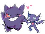  &lt;3 biped gengar ghost milkayart nintendo one_eye_closed pok&eacute;mon pok&eacute;mon_(species) sableye smile spirit video_games wink 