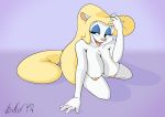  2019 4_fingers animaniacs areola big_breasts black_eyes breasts female fingers hair hi_res mammal minerva_mink mink mustelid musteline nipples open_mouth solo tongue vinfox warner_brothers white_body 