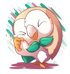  artsyaxolotl avian beak biped bird feathers feral hi_res leaf nintendo pok&eacute;mon pok&eacute;mon_(species) rowlet scratching talons video_games 