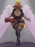  absurd_res angel animal_genitalia animal_penis balls ber00 big_breasts big_penis breasts cleavage clothed clothing equine_penis erection genitals gynomorph halo head_wings hi_res huge_breasts huge_penis humanoid humanoid_pointy_ears intersex mammal nipple_outline not_furry open_mouth penis sharp_teeth solo teeth tongue tongue_out wide_hips winged_humanoid wings 