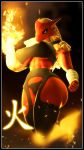  3d_(artwork) abs absurd_res anthro avian bird blaziken breasts clothed clothing digital_(artwork) digital_media_(artwork) female fire fitness hi_res jarus_kais nintendo non-mammal_breasts plantigrade pok&eacute;mon pok&eacute;mon_(species) solo source_filmmaker video_games 