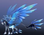  2020 absurd_res digital_media_(artwork) feral hi_res hooves male simple_background solo turnipberry wings 