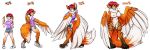  2016 absurd_res anthro avian big_breasts bodily_fluids bottomwear breast_expansion breasts butt canid canine clothing digitigrade feathery_wings felid female flying_sweatdrops fox genitals growth hair harpy hi_res humanoid kyla_thompson long_tail mammal nipples nude pantherine pussy rear_view red_hair riddleaugust sequence shirt shorts simple_background solo standing stripes surprise sweat sweatdrop tail_growth tiger topwear transformation white_background 