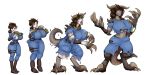  2016 absurd_res animal_humanoid bethesda_softworks big_breasts boots breast_expansion breasts claws clothing deathclaw digitigrade fallout female footwear hi_res horn horn_growth human human_to_humanoid humanoid mammal midriff reptile reptile_humanoid riddleaugust scalie scalie_humanoid sequence simple_background smile solo standing surprise tail_growth torn_clothing transformation video_games white_background 