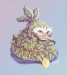  anthro avian beak bird clip_studio_paint clothed clothing digital_drawing_(artwork) digital_media_(artwork) eneeku feathers hi_res male painting simple_background smile 