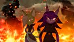  anthro breasts clothed clothing dragon duo felid feline felis female fire freedom_planet fully_clothed hi_res jack-hedgehog mammal official_metalxser sash_lilac video_games wildcat 
