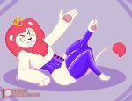  anthro beauty_mark cartoon_network clothing corset crown digitigrade felid grin hi_res king king_snugglemagne_xxv legwear lingerie lion male mammal mao_mao:_heroes_of_pure_heart pantherine pawpads royalty smile solo stockings xchiseaxmargaritax 