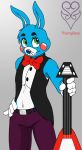  anthro clothed clothing five_nights_at_freddy&#039;s five_nights_at_freddy&#039;s_2 hi_res lagomorph leporid looking_at_viewer male mammal rabbit solo thevgbear toy_bonnie_(fnaf) video_games 