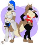  &lt;3 2020 4_toes anthro armor belgian_shepherd big_breasts black_sclera blowing_kiss breasts canid canine canis clothed clothing concept_art digital_media_(artwork) domestic_dog dual_persona female fingers frown fur genitals gloves handwear headgear helmet herding_dog hi_res huge_breasts knight ky_(malamute) legwear leona_the_brave_(-ky-) leona_the_depraved_(-ky-) lingerie looking_at_viewer mammal melee_weapon model_sheet multicolored_body multicolored_fur navel one_eye_closed open_mouth pastoral_dog pussy red_eyes sheepdog simple_background smile standing stockings sword thick_thighs toes tongue warrior weapon wink 