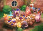  &gt;_&lt; =3 annoyed apple apple_core arm_up artist_name belly berry bidoof black_eyes blue_eyes blush blush_stickers breath buck_teeth bush chatot chimecho closed_eyes commentary_request corphish croagunk diglett drooling dugtrio eating everyone floating flying flying_sweatdrops food food_on_face food_theft from_behind fruit fushigi_no_dungeon gen_1_pokemon gen_2_pokemon gen_3_pokemon gen_4_pokemon grass half-closed_eyes hand_up happy holding indoors jumping kikuyoshi_(tracco) light_blush looking_up loudred lying motion_lines mudkip night no_humans object_on_head on_back open_mouth outline plant plate pokemon pokemon_(creature) pokemon_(game) pokemon_fushigi_no_dungeon signature smile sparkle squinting standing sunflora table tongue torchic uvula vines water wigglytuff window yellow_sclera 