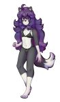  absurd_res alpha_channel bikini black_nose blush border_collie bulge canid canine canis clothing collie domestic_dog foggy_(character) hair herding_dog hi_res intersex long_hair mammal pastoral_dog pubes purple_eyes purple_hair sheepdog simple_background smile solo swimwear transparent_background watermark yosuki 