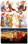  2016 alternate_version_at_source anthro barefoot bottomwear burnrice8 canid canine carrying clothed clothing comic dialogue disney edit english_text fennec finnick fox fully_clothed fur grey_body grey_fur hard_translated judy_hopps lagomorph leporid mammal necktie nick_wilde open_mouth open_smile orange_body orange_fur pants pose rabbit red_fox shirt smile text thought_bubble topwear translated zootopia 