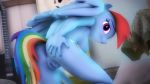  16:9 3d_(artwork) anthro anus bent_over big_breasts breasts digital_media_(artwork) equid equine female friendship_is_magic genitals guitar hand_on_butt hi_res inside looking_back mammal musical_instrument my_little_pony nude plucked_string_instrument pterippus pussy rainbow_dash_(mlp) string_instrument wings zest_(artist) 