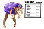  (artist) 2020 akialyne body_hair clothing english_text facial_hair fishnet fur hair headgear headwear human hybrid leg_hair male mammal mario_bros meme mustache nintendo pok&eacute;mon pok&eacute;mon_(species) simple_background smile solo text video_games waluigi wool_(fur) wooloo 