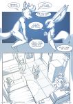  2020 anthro balls brother brother_and_sister brothers canid canine clothed clothing comic dialogue digital_media_(artwork) english_text female fennec fox fur genitals hair hi_res male mammal nude ratcha sibling sister text 