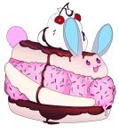  &lt;3 2019 :d alternate_species arh banana bubble_gum bubbles_(character) candy cherry chocolate chocolate_sauce dessert digital_media_(artwork) fluffy food food_creature fruit furrification hi_res ice_cream lagomorph leporid mammal plant rabbit simple_background solo sprinkles submarine_sandwich sundae white_background 