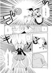  alice_margatroid animal_ears comic doujinshi greyscale highres kirisame_marisa mikagami_hiyori monochrome multiple_girls reisen_udongein_inaba touhou translated 