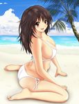  ass bad_feet bad_id bad_pixiv_id barefoot bikini feet highres ichigo_100_percent kurowana side-tie_bikini solo swimsuit 